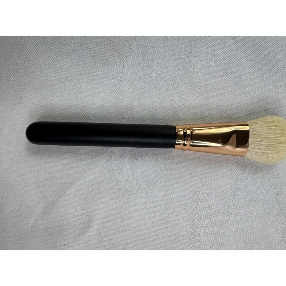 Morphe R10 Deluxe Tapered Powder Brush Rose Gold Collection Black Handle Makeup